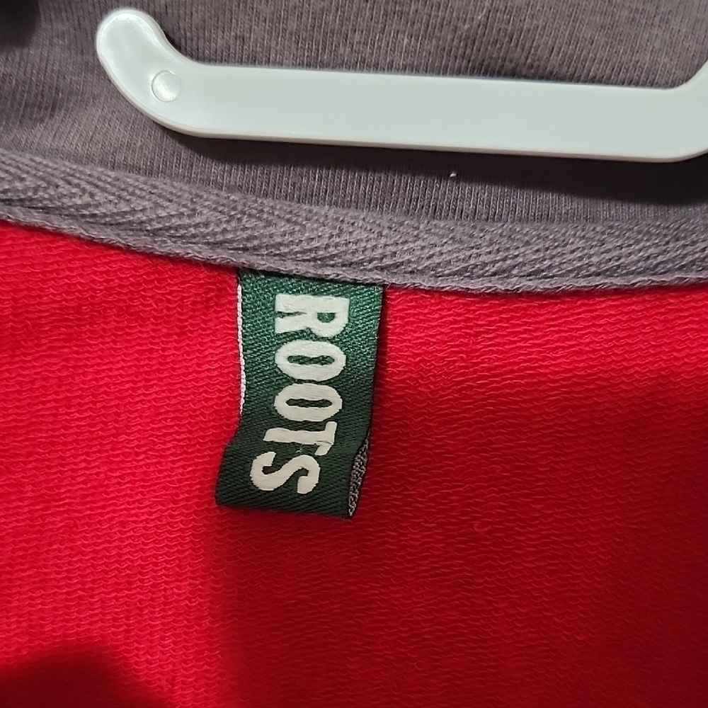 Roots Women's Vibrant Red and Charcoal Jacket - Picture 2 of 5